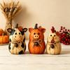 Rustic Harvest Theme Party Supplies 3PCS Autumn Wooden Ornaments, Animal Designs Retro Farmhouse Fall Home Accents Distressed Crafts, Decorative