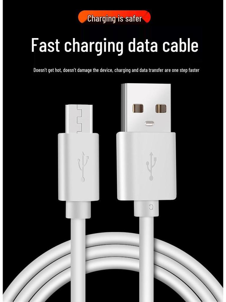 Кабель для зарядки Android Micro USB V8, 2A, трапециевидный, белый, доступен длиной 1 м, 1,5 м и 2 м.