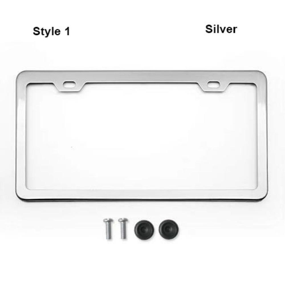Stainless Steel Protecting License Plates 2 Hole License Plate Frame License Plate Cover