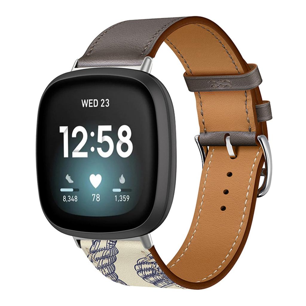 Кожаный ремешок для браслета для Fitbit Versa 4 3 2 1 Versa Lite Смарт-часы Ремешок для замены браслета для fitbit Sense/sense 2 Ремешок для часов