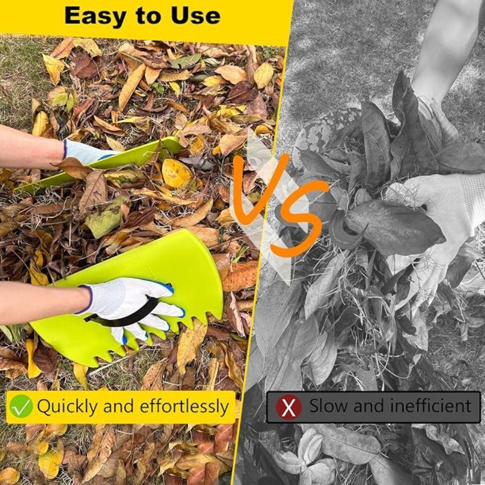 Hand Held Leaf Scoops Hand Rakes Lightweight Garden Leaf Collector Garden Cleaning Tool