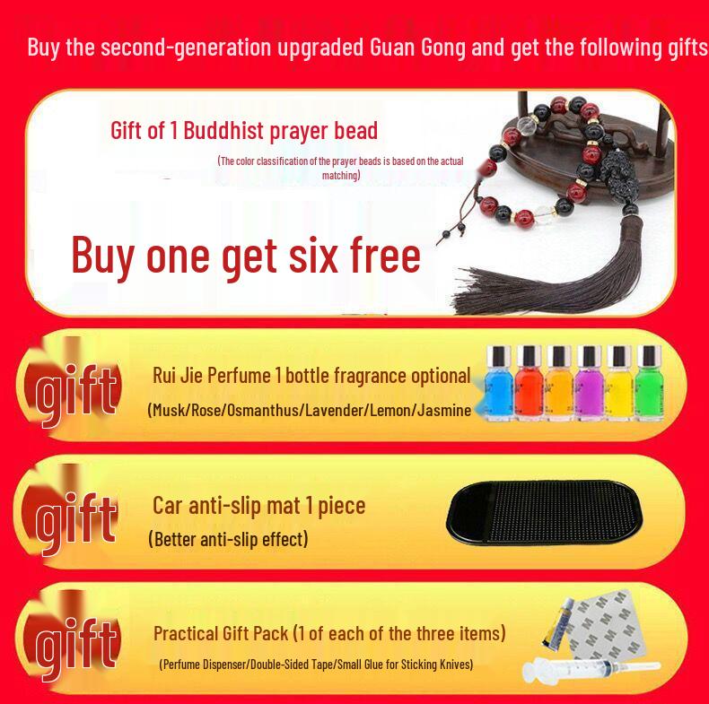 Украшение Будды для интерьера автомобиля - Гуань Гун Бог богатства для мира и защиты