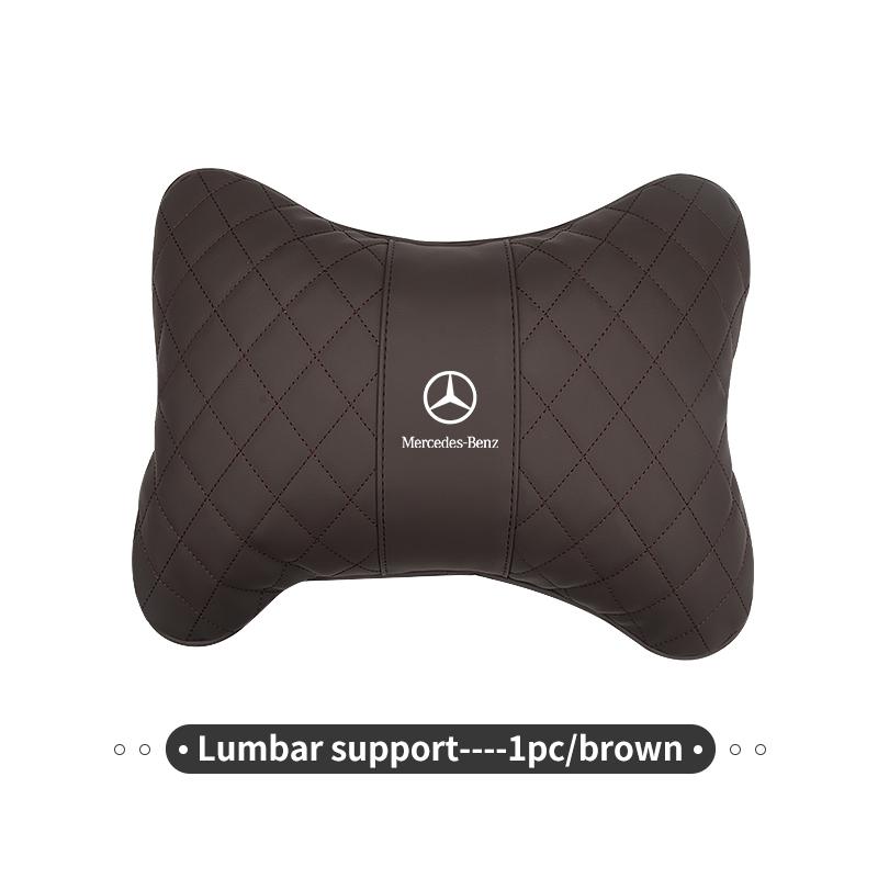 Car Headrest Neck Pillow Seat Neck Lumbar Support Waist Cushion For Benz AMG A C E S G Class W201 W210 W108 W204 W205 W203 BL1