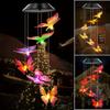 20W Led Color Changing Butterfly Dragonfly Hummingbird Solar Wind Chimes Outdoor Waterproof Birthday Gifts