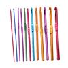 12/14 шт. цветные алюминиевые крючки для вязания спицы 2-10 мм набор для рукоделия