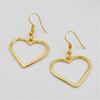 1 пара женских полых в форме сердца висячих серег-крючков в форме сердца, ювелирные изделия, подарок