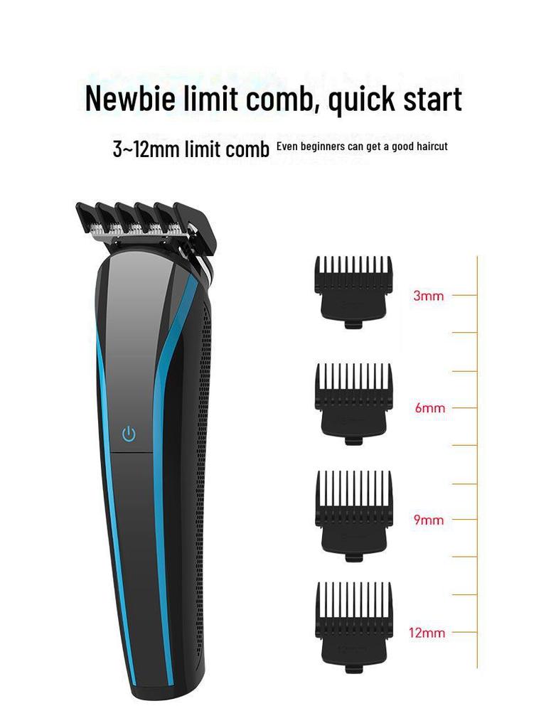 Multifunctional 6-in-1 Digital Hair Clipper Set with Sideburn Trimmer