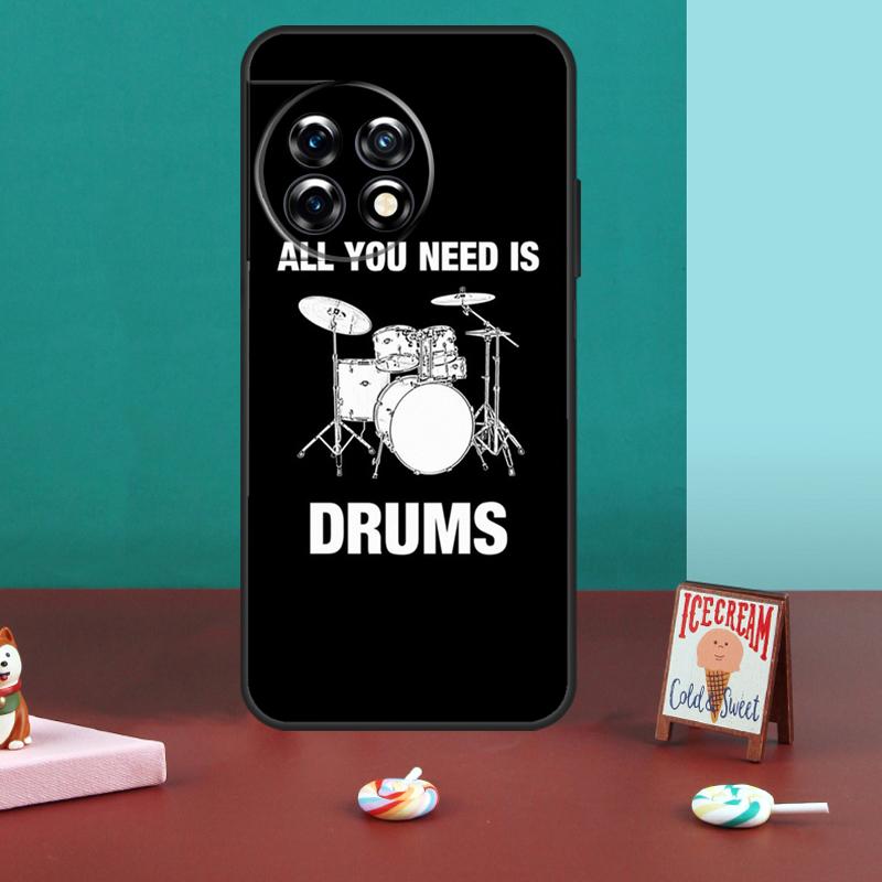Drum Drummer Music Dj Case For OnePlus 13T 10T 8T 10R 12R 13R 15 13 12 11 10 9 Nord 5 CE 2 3 4 Lite N20 N30 Cover