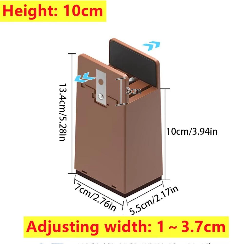 Splint-type Chair Feet Riser Moisture-proof Base Bed Leg Mat  for 10-37 MM Wide Square Furniture