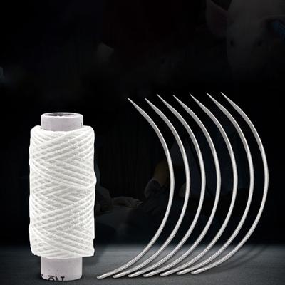 Шовная игла для домашних животных, шовная нить из нержавеющей стали высокой твердости, ветеринарная, специальная для крупного рогатого скота, овец