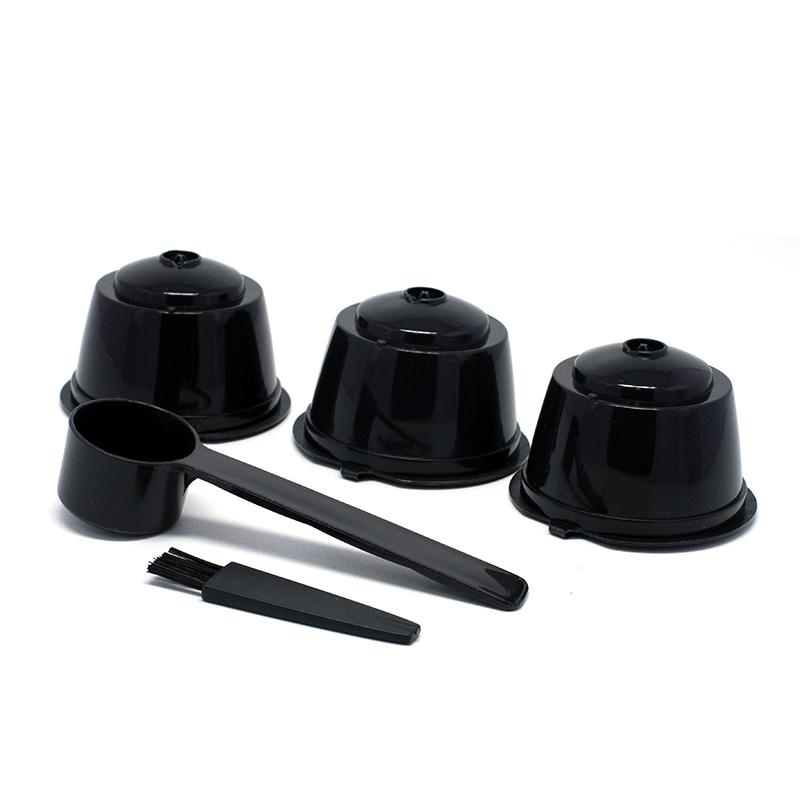 3 шт. подходят для кофейного фильтра Dolce Gusto, многоразовые кофейные капсулы, фильтры для Nespresso с ложкой-щеткой