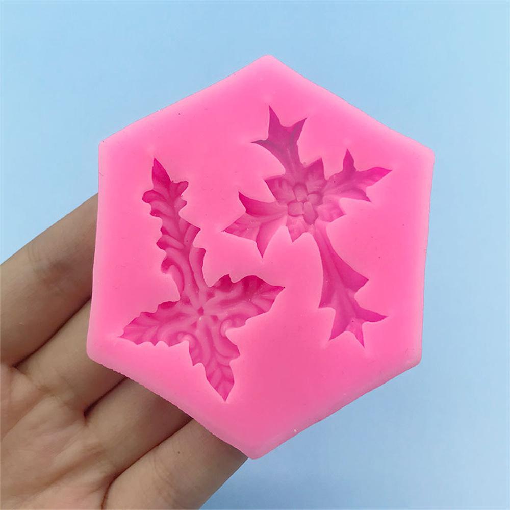 Shape Gothic Flower Cross Cake Mold Silicone Fondant Chocolate Making Baking Tools Resin Art Ornaments Hand Decoration DIY