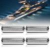 1-4 шт. 42LED Подводный свет для яхты из нержавеющей стали Навигационный свет для морских судов IP68 Водонепроницаемая морская лампа Аксессуары для яхты