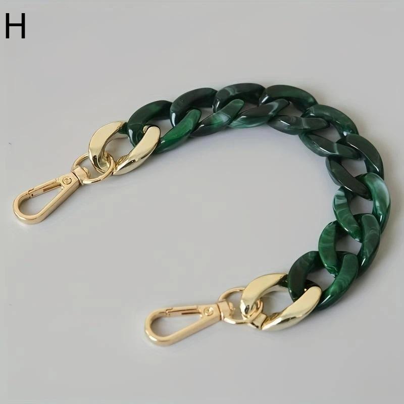 Acrylic Handbag Chains 34cm Scratch Proof DIY Replacement Bag Handle for Purse Tote Crossbody Bag Renovation Supply
