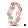 Fashion 925 Silver Dangle Charm Beads Spring Flower Fit Original  Bracelet DIY For Pendant Necklace Making Women Gift