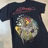 Переиздание Ed Hardy от Christian Audigier Черная графическая унисекс футболка KH10179 Унисекс футболка