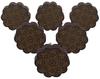 IBA Indianbeautifulart Brown Engraved Knobs Pack of 10 Wooden Wardrobe Door Knobs Drawer