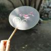 Chinese Style Chinese Style Fan with Pendant Silk Fan HanFu Embroidery Fan  Home Decor
