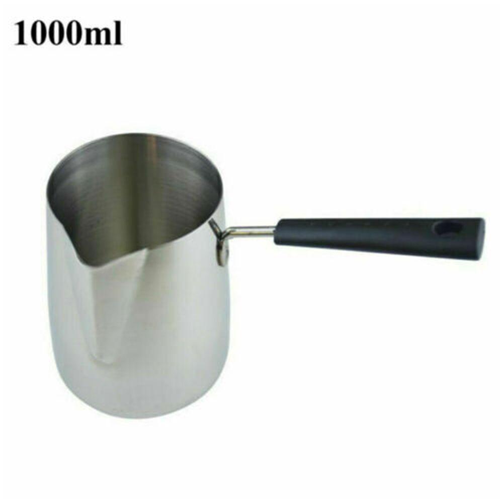 Home Pouring Long Handle Coffee Cup Wax Melting Pot Candle Pitcher Steel Making Jug Tool