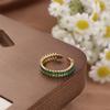 Tiny Colored Zircon Rings Adjustable French Vintage Ring Women Finger Ring  Engagement
