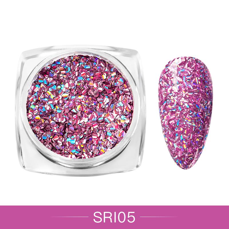 10 цветов блестящие хлопья для ногтей голографические круглые лазерные блестки порошок дизайн ногтей DIY украшения