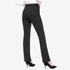 Women Office Pants Elastic High Waist Solid Color Trousers with Pockets Light Flared Fit Office Casual Pants