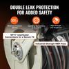 Fuel Hose Reel, 3/4" x 50', Extra Long Retractable Diesel Hose Reel, Heavy-Duty Carbon Steel Construction with Automatic Fuel Nozzle, NBR Rubber Hose