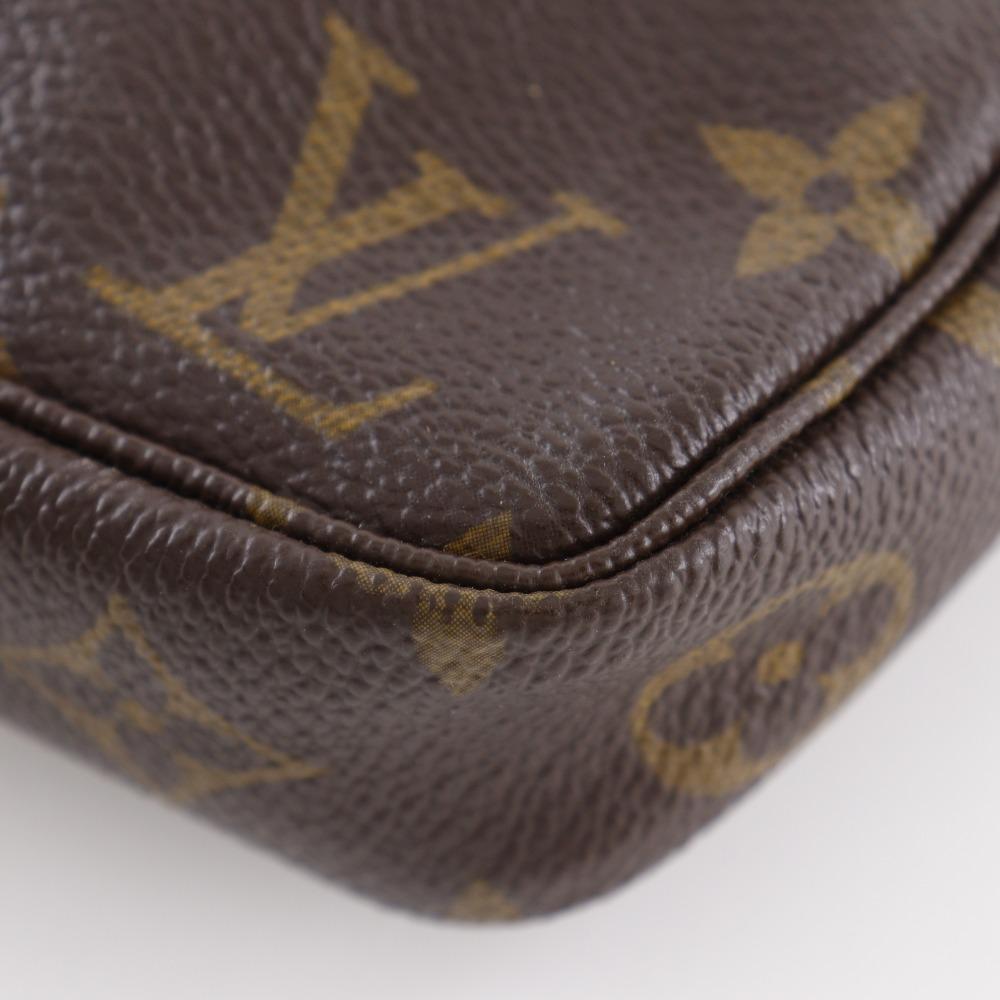 Louis Vuitton Косметичка Pochette Accessoires M51981 Панда Такаси Мураками коллаборация Косметичка Коричневая Канва Monogram Женская Б/у