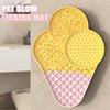 Cute Slow Feeder Dog Bowl Ice Cream Shaped Slow Feeding Dish Pet Slow Licking Mat  Pet Supplies