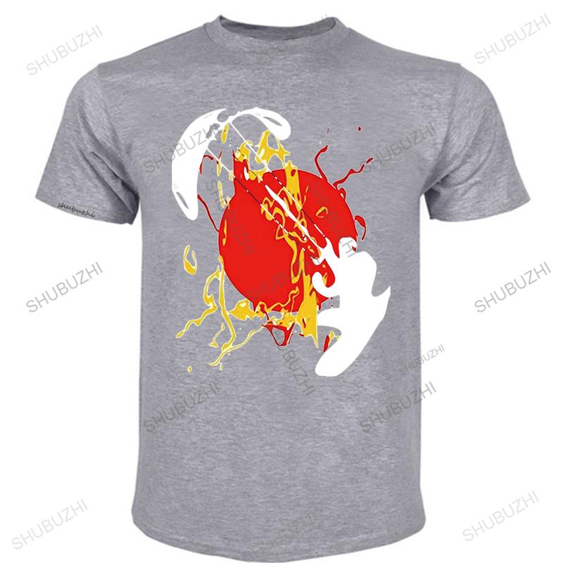 Man Fashion Brand Summer T Shirt Mens Loose Funny T-shirt Kite Boarding Plain TShirts Teenage Cotton Cool Tee Shirt Designing