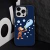 Mokey G-GeorGes Cute For iPhone 17,16,15,14,13,12,11,Pro,Max,Plus,E,Air,Mini Anti Fall Black Matte Hard Bumper Phone Case