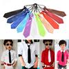 1X Boy Tie Kids Baby School Boy Wedding Necktie Neck Tie Elastic Solid 11 Colours