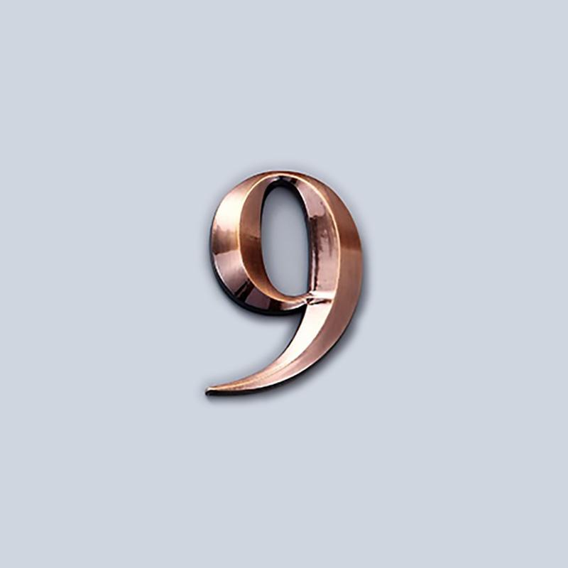 1 шт., адресная табличка, 3D табличка, номер двери, адрес дома, почтовый ящик, знак, наклейка, самоклеящаяся 7 см