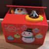 Электронная копилка-игрушка, копилка для монет, накопительная коробка, банкомат, сейф, Санта-Клаус, снеговик, автоматическая кража монет, детский подарок