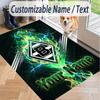 Custom Text Printed Rug Borussia Mönchengladbach Non Slip Floor Carpet For Home Room Decor