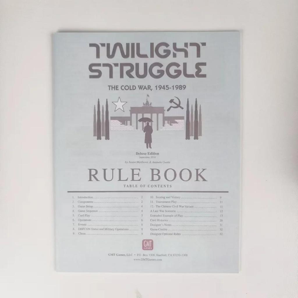 Сумеречная борьба: Холодная война - стратегическая настольная игра для двух игроков