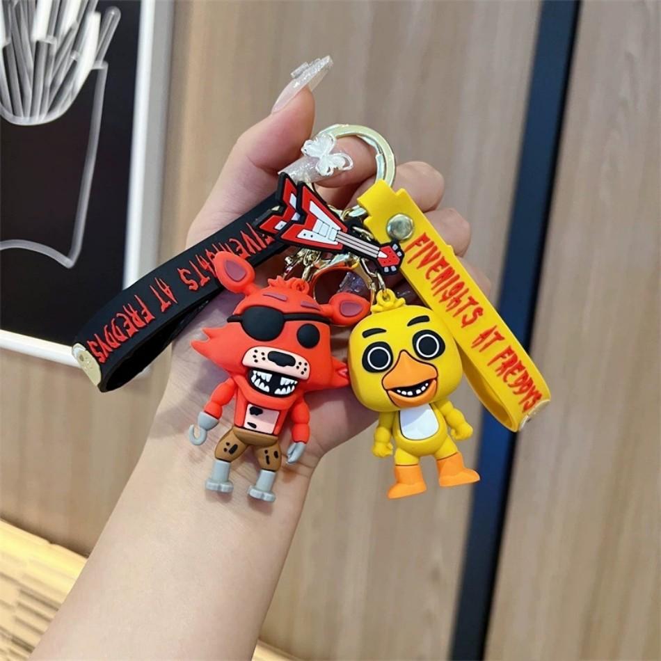 Мультяшная Игровая Фигурка FNAF Медведь Фредди Фазбер Модель Игрушка Пять Ночей с Фредди Брелок для Ребенка Подарок на День Рождения