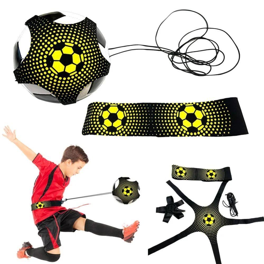 Adjustable Soccer Ball Juggle Bags Elastic Belt Soccer Trainer Belt Football Kick Trainer Practice