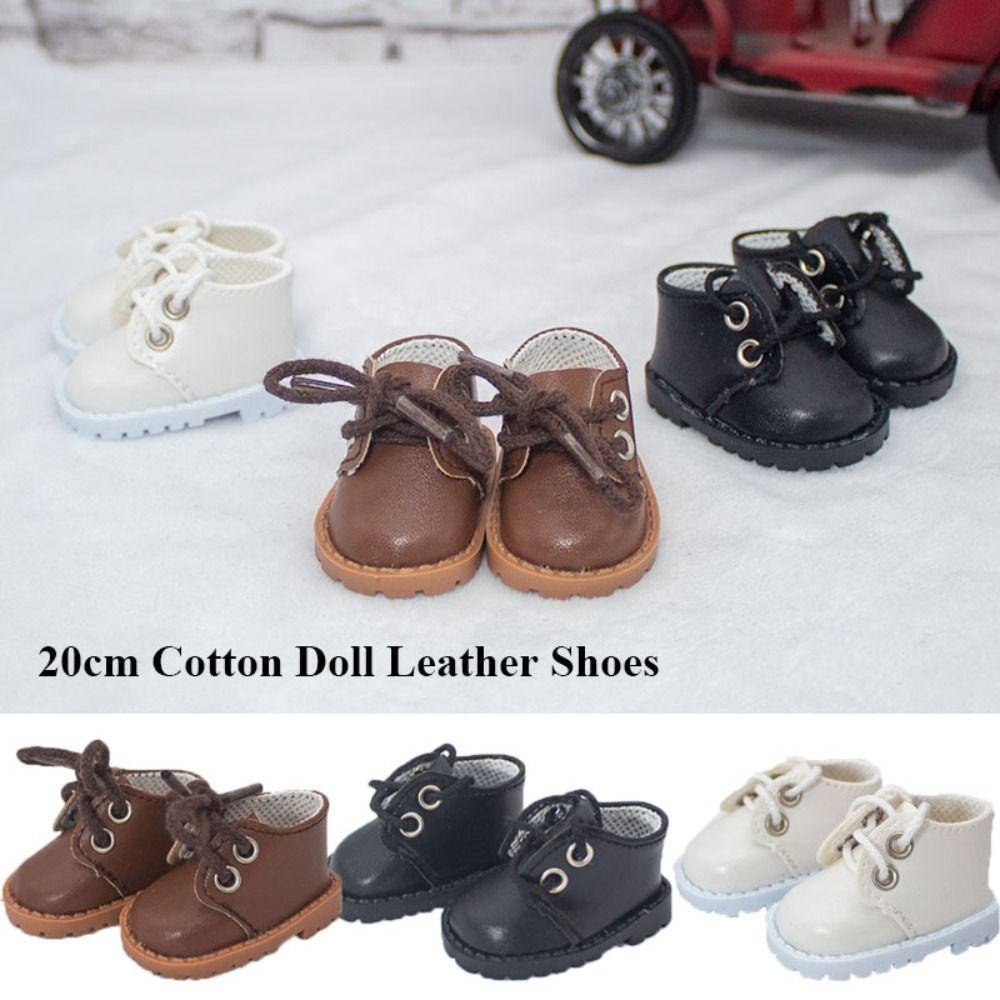 Casual Wear Clothes Accessories Fashion Doll Leather Shoes Short Boots 20cm Cotton Doll/1/12 Dolls