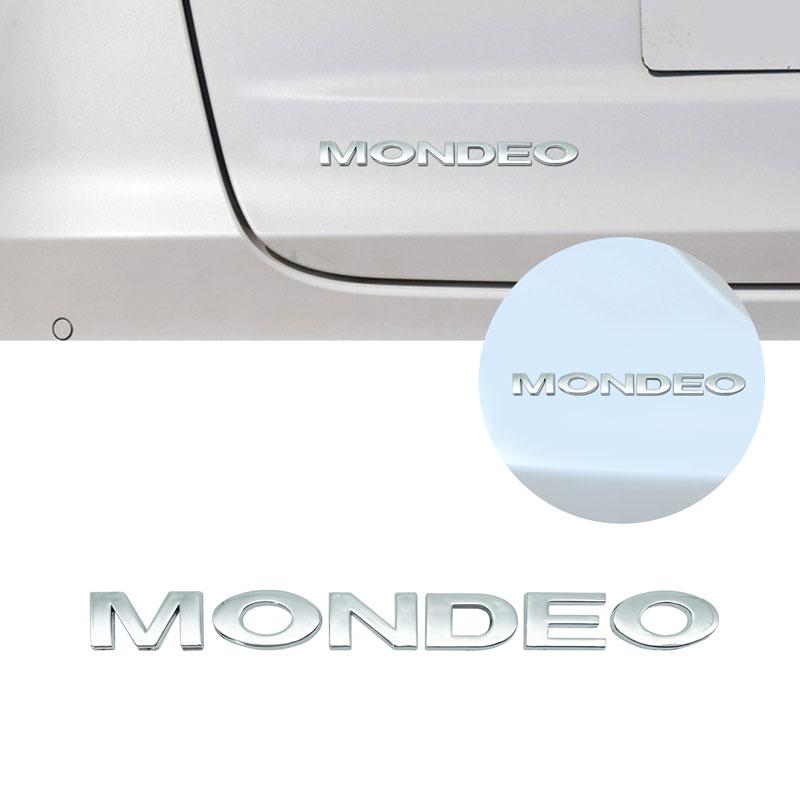 3D ABS for Ford Mondeo Taurus Ecosport Kuga Edge Explorer Mondeo Car Rear Trunk Emblem Chrome Badge Sticker Decals
