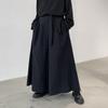Unisex Loose-Fit Warrior Pants: Original Style, Mountain-Inspired, Straight-Leg, Wide Tube Skirt Design, Dark Tone