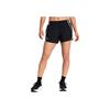 Under Armour Comfortable Elastic Waistband Shorts With Built-In Liner Women Shorts Black 1383166-001