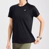 Asics Round Neck Breathable Comfort Casual Sports Short Sleeve T-Shirt Women Tops Black 2012D024-001