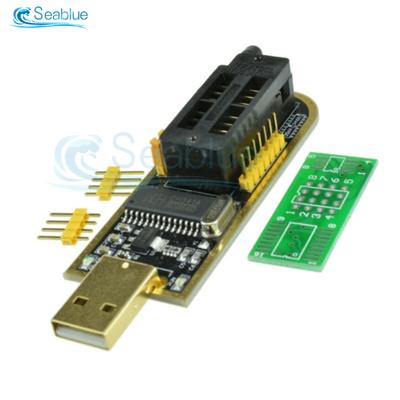 3.3V/5V WCH341A Программатор USB-модуль для EEPROM Flash BIOS серии 24 25 + Тестовый зажим SOIC8 SOP8 для EEPROM 93CXX / 25CXX / 24CXX