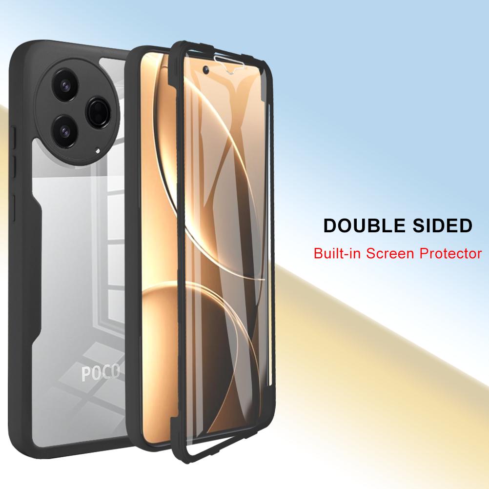 Противоударный чехол с полной защитой корпуса для Xiaomi Poco F7 Pro F7 Ultra Защитная крышка Прозрачные Fundas Coque Capa