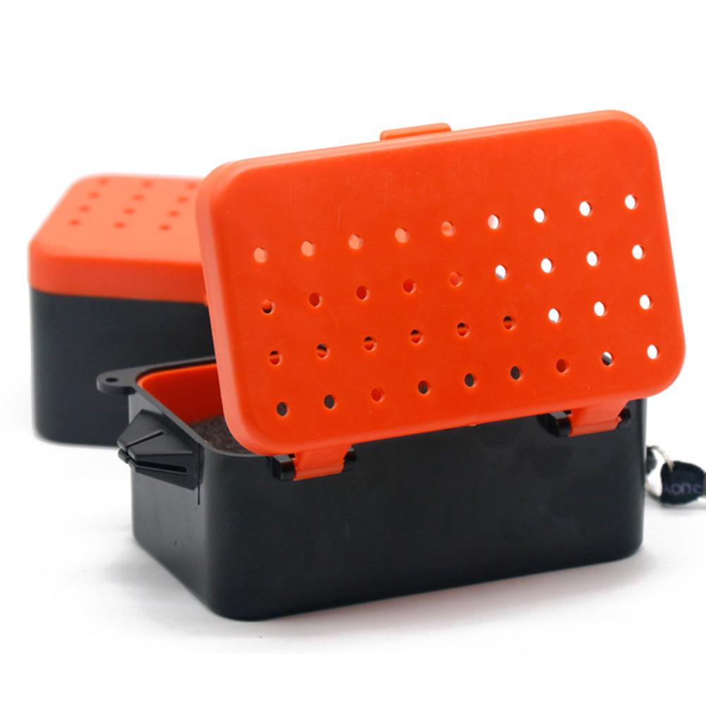 Двухслойная коробка для рыболовной живой наживки с веревкой, чехол для хранения красных червей от дождевого червя