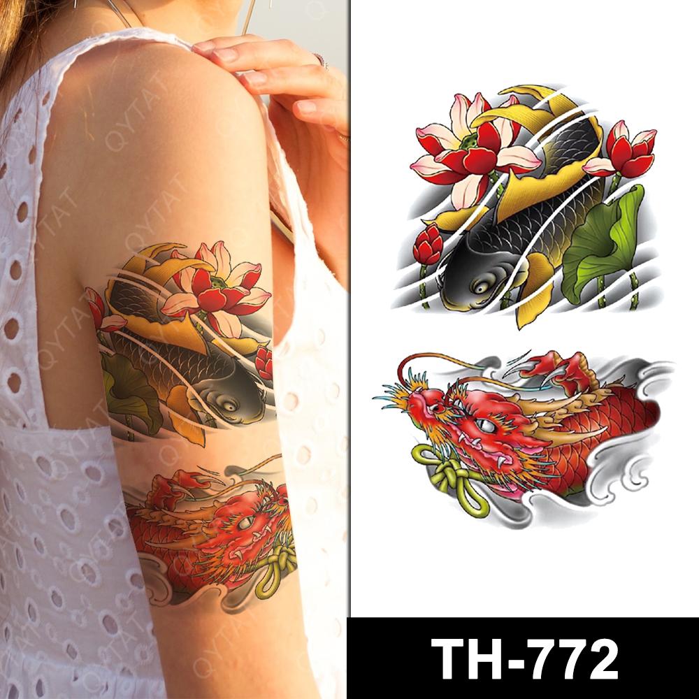 Custom Half Arm Temporary Tattoo Sticker Tribal Tatuaje Temporal