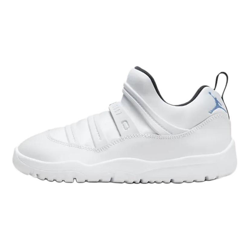 Air Jordan 11 Retro Little Flex PS Legend Blue / Columbia 2024 Детские кроссовки Белый Черный BQ7101-104