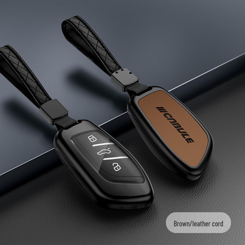 Roewe Smart Key Cover: Metal-Leather for I5 RX3 5 MAX CLEVER RX5 eMAX Models