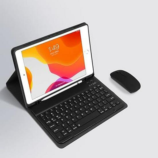 Защитный чехол для iPad 11 2025 года с Bluetooth-клавиатурой и мышью – совместим с Apple Air7